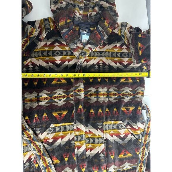 NWT Pendleton Solstice Patterned Long Sleeve Terry Velour Robe Unisex Size S/M - Picture 10 of 13